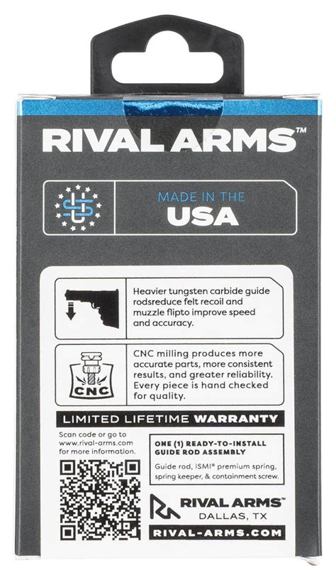 Rival Arms Ra50g201t Guide Rod Assembly Tungsten For Glock 19 Gen3 Gunstuff