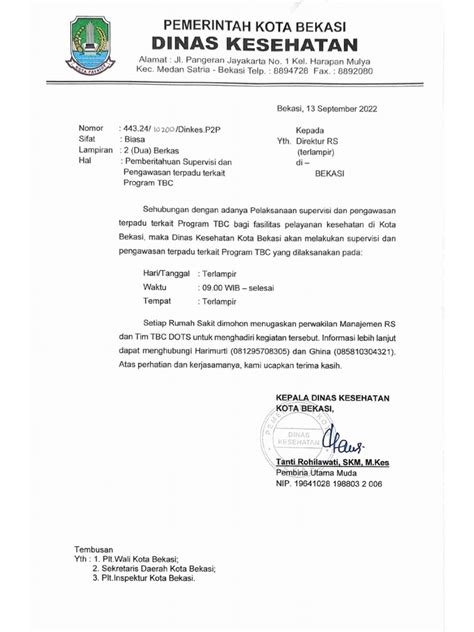 Surat Pemberitahuan Supervisi Pdf