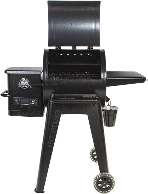 Pit Boss Navigator 550 Wood Pellet Grill With Grill Cover Dark Grey