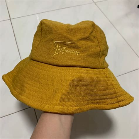 Mustard Yellow Bucket Hat Womens Fashion Watches And Accessories Hats And Beanies On Carousell