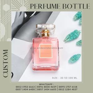 Jual BOTOL PARFUM KOTAK KEMASAN KOSMETIK DENGAN KUSTOM WARNA 30ML 50ML