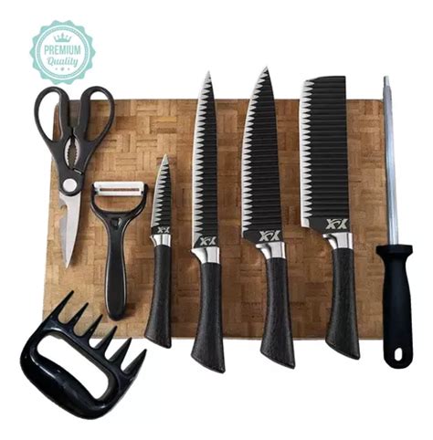 Kit Facas De Churrasco Antiaderente Corte Navalha Promo O Mercadolivre