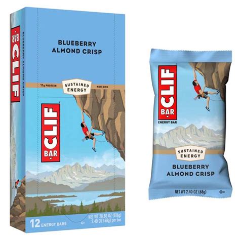 Clif G Blueberry Almond Crisp Energy Bars Units Bikeinn