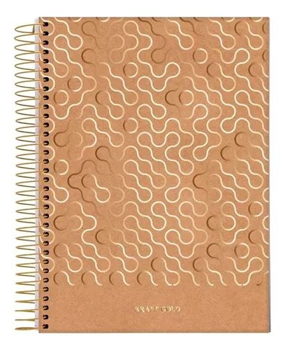 Caderno Colegial X Fls C D Jandaia Oro Kraft Mercadolibre