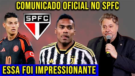 Impressionante Comunicado Oficial No S O Paulo Novidades