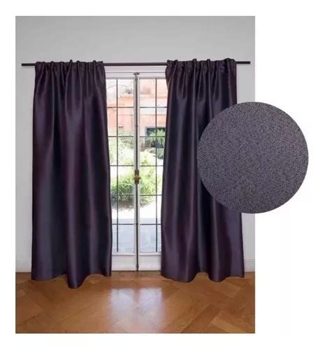 Juego De Cortinas Blackout Bizet 54 Presilla Oculta 2 Paños