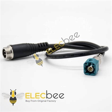 Pcs Fakra Cable Assembly Pin Male Straight Z Type Hsd To Gx Pin Male