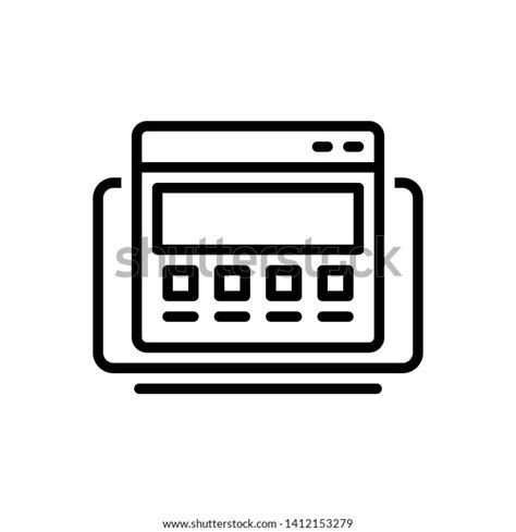 Vector Black Icon Product Website Stock Vector Royalty Free