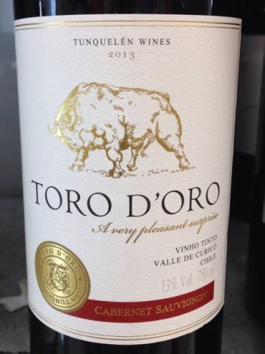 2013 Tunquelen Toro D Oro Cabernet Sauvignon Vivino US