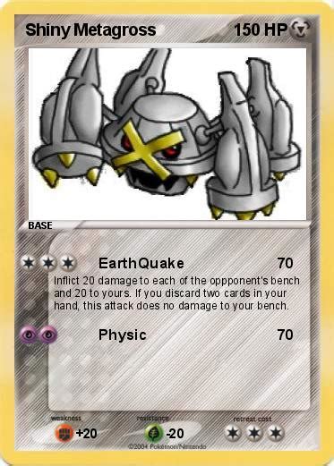 Pokémon Shiny Metagross - EarthQuake - My Pokemon Card