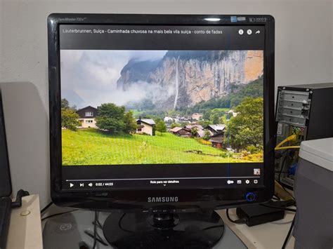 Monitor Samsung 17 Polegadas Acompanha Cabo de Força MegaFifo