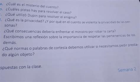 a Cuál es el misterio del cuento b Cuáles pistas hay para resolver