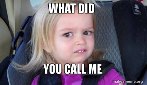 What Did You Call Me Side Eyes Chloe Meme Generator