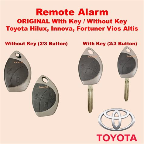 ORIGINAL Toyota Hilux Innova Fortuner Vios Altis Key Cover With