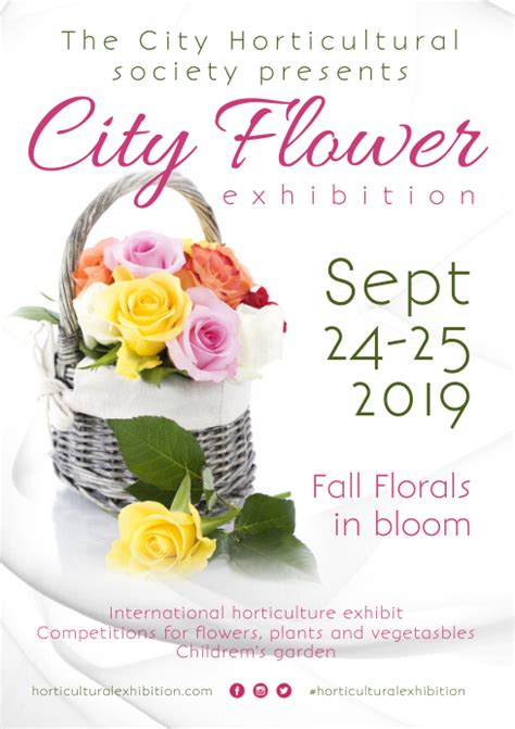 Flower Show Poster Template Postermywall