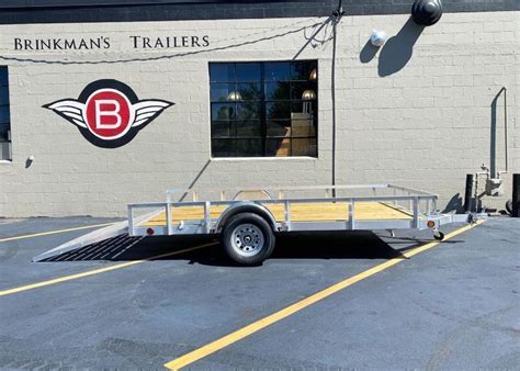 Quality Trophy X Aluminum Utility Trailer Full Ramp Brinkman