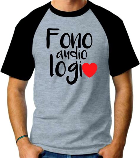 Camiseta Mescla Raglan Amo Fonoaudiologia Elo