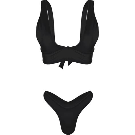 Nias Bikini Set Black Cinnamon Swimwear