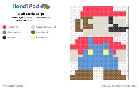 Mario Fuse Bead Patterns Gallery Kandi Pad Kandi Patterns Fuse