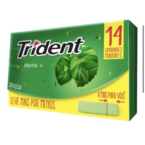 Chiclete Trident Menta C 14unid 252g Faz A Boa