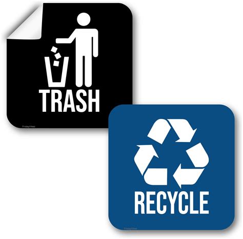 Amazon Jinzhenhong Pack Recycle And Trash Decal Recycle And