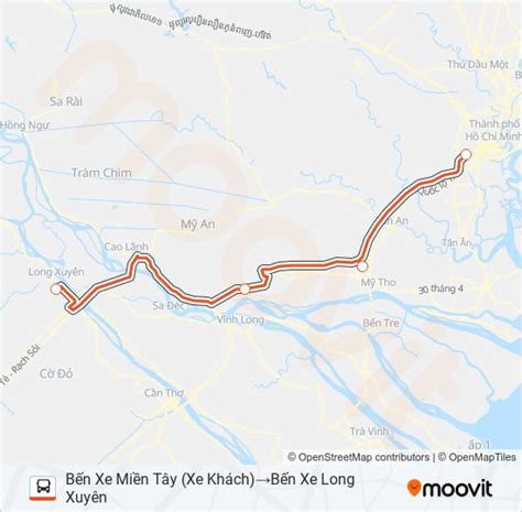 Xe Khách Phương Trang Route Schedules Stops And Maps Bến Xe Miền Tây Xe Khách‎→bến Xe Long