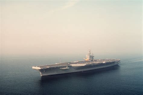 A Port Bow View Of The Nuclear Powered Aircraft Carrier Uss Abraham Lincoln Cvn 72 Underway