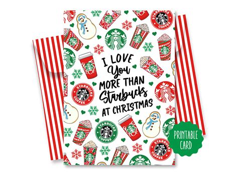 Starbucks Christmas Card Starbucks 2022 Starbucks - Etsy