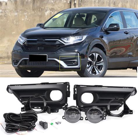 For Honda Cr V Crv Led Fog Light Kit W Wiring Switch Bezel