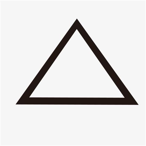 the triangle is black and white with a brown outline on it's bottom half