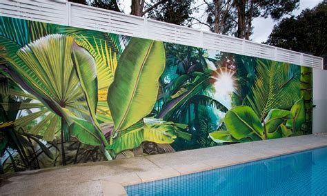 Residential Jungle Mural | Jungle mural, Exterior murals, Garden mural