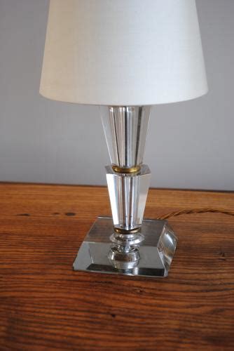 Pair Of Glass Bedside Lamps In Lighting