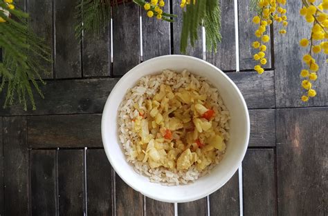 Recette Wok Bio Au Chou Chinois Poulet Sauce Curry Coco Et Riz