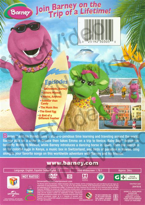 Barney - Barney's Worldwide Adventure! on DVD Movie