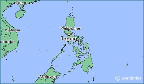 Where is Taguig, The Philippines? / Taguig, Calabarzon Map - WorldAtlas.com