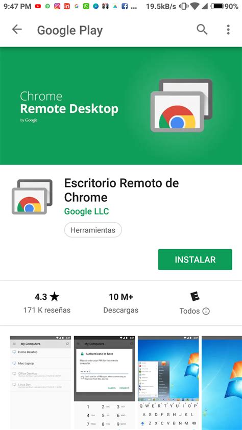 Escritorio Remoto de Chrome Controla tu computadora desde el móvil