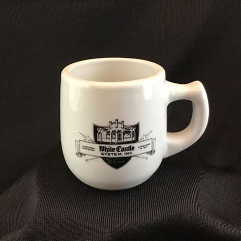 Vintage White Castle Coffee Cup Etsy