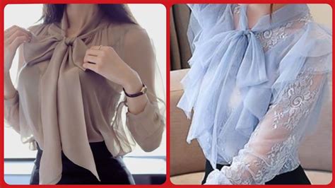 Evening Chiffon Blouse And Top Styles And Neck Designs Youtube