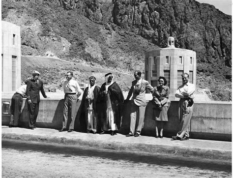 Locke With Arabs And Others At The Hoover Dam Harry S Truman