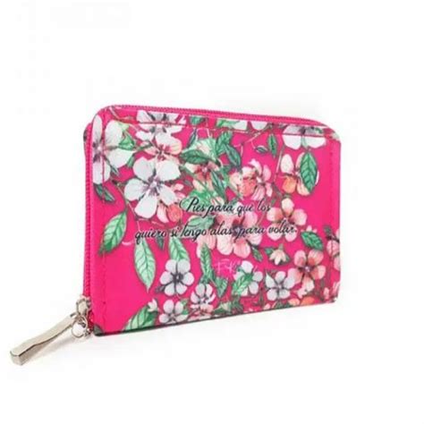 Monedero Xelha Fk Flor Rosa Tawi