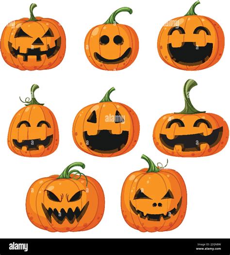 Halloween Pumpkin Or Jack O Lantern Illustration Stock Vector Image And Art Alamy