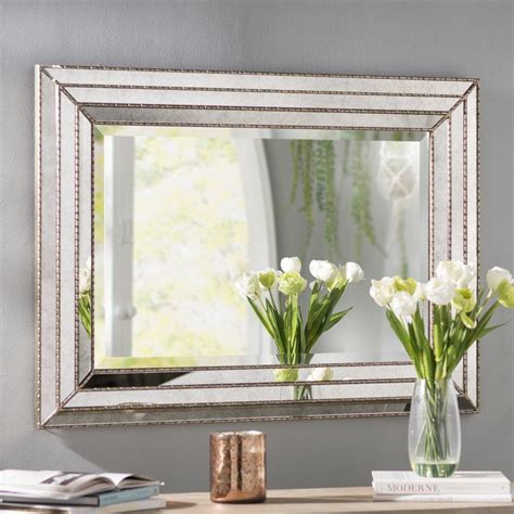 Mistana Underwood Traditional Beveled Wall Mirror And Reviews Wayfair Mirror Wall Dinning