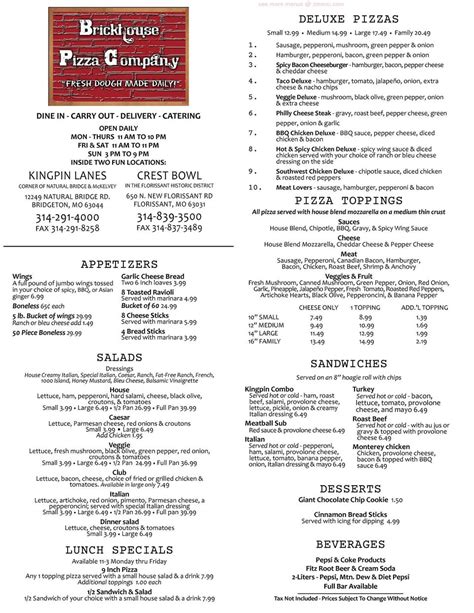 Online Menu Of Crest Bowl Restaurant Florissant Missouri 63031 Zmenu