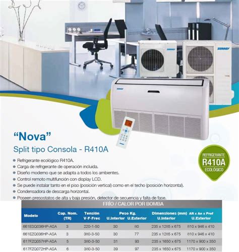 Piso Techo Surrey Nova Frio Calor Inverter V Refrim Tica