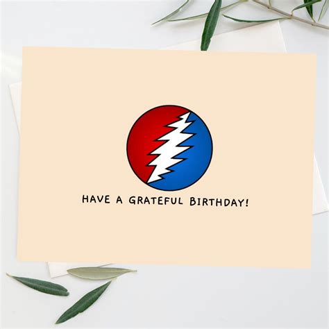 Printable Grateful Dead Birthday Card