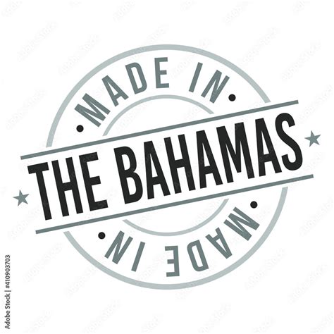 Made In The Bahamas Stamp Logo Icon Symbol Design Vector Retro Label