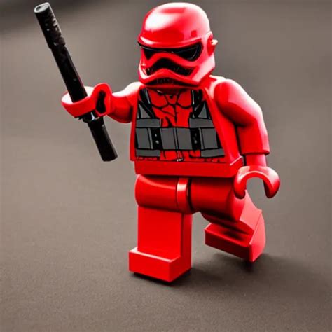 Red Stormtrooper Lego Figure Stable Diffusion Openart