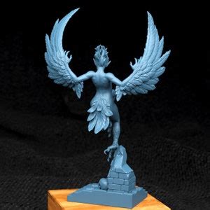 NSFW Harpy Nude Mm Resin Statue Dungeons And Dragons Pathfinder Tabletop Display RPG Creature
