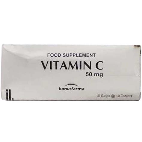 Jual Vitamin C 50 Mg Kimia Farma Box Isi 100 Tablet Shopee Indonesia