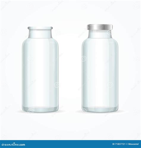 Glass Milk Bottle Set Vector Stock Vector Illustration Of Good Glass 71837721